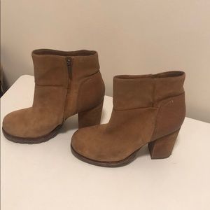 SAM EDELMAN Suede Heeled Booties
